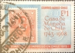 Stamps Chile -  Intercambio 0,25 usd 1 escudo 1969