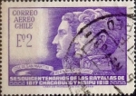 Stamps Chile -  Intercambio 0,25 usd 2 escudos 1968