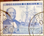 Stamps Chile -  Intercambio 0,20 usd 10 cents. 1966
