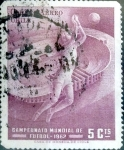 Stamps Chile -  Intercambio 0,20 usd 5 cents. 1962