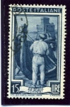 Stamps : Europe : Italy :  Italia al trabajo. Carpintero en Liguria