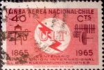 Stamps Chile -  Intercambio 0,20 usd 40 cents. 1965
