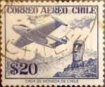 Stamps Chile -  Intercambio 0,20 usd 20 pesos 1956