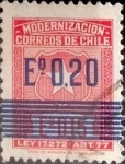 Sellos de America - Chile -  Intercambio 0,20 usd 20 sobre 15 cents. 1972