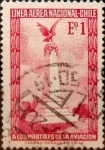 Stamps : America : Chile :  Intercambio 0,20 usd 1 escudos 1965