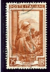 Stamps Italy -  Italia al trabajo. Recolectora de naranjas en Sicilia