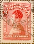 Stamps : America : Colombia :  Intercambio 0,20 usd 2 cent. 1917
