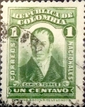 Sellos de America - Colombia -  Intercambio 0,20 usd 1 cent. 1917