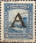 Stamps : America : Colombia :  Intercambio 0,20 usd 15 cents. 1950