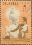 Stamps Colombia -  Intercambio 0,20 usd 5 cents. 1963