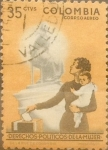 Stamps : America : Colombia :  Intercambio 0,20 usd 35 cents. 1962