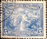 Stamps Colombia -  Intercambio 0,20 usd 5 cents. 1949
