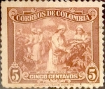 Sellos de America - Colombia -  Intercambio 0,20 usd 5 cents. 1939