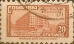 Stamps : America : Colombia :  Intercambio 0,25 usd 20 cents. 1946