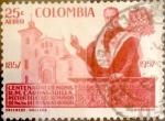 Stamps Colombia -  Intercambio 0,20 usd 25 cents. 1959