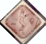 Stamps : America : Colombia :  20 cents. 1957