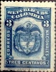 Stamps : America : Colombia :  Intercambio 0,20 usd 3 cents. 1923