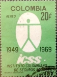 Sellos de America - Colombia -  Intercambio 0,20 usd 20 cents. 1969
