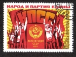 Stamps Russia -  Nueva constitucion de la URSS