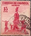 Stamps Colombia -  Intercambio 0,20 usd 15 cents. 1954