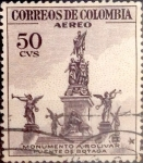 Stamps : America : Colombia :  Intercambio 0,20 usd 50 cents. 1954