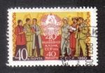 Stamps Russia -  40 anivº de la republica federal de Kazakhstan