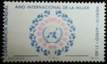 Stamps Mexico -  Emblemas ONU y del año Internacional de la Mujer