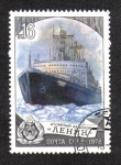 Stamps Russia -  Ice breaker Lenin
