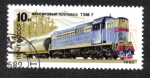 Stamps Russia -  Diesel locomotive TEM 7