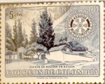Sellos de America - Colombia -  Intercambio 0,20 usd 5 cents. 1955