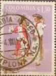 Stamps : America : Colombia :  Intercambio 0,20 usd 1,30 pesos 1971