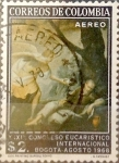 Stamps : America : Colombia :  Intercambio 0,20 usd 2 pesos 1968