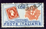 Stamps Italy -  Centenario del sello sardo