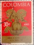 Stamps Colombia -  Intercambio 0,20 usd 30 cents. 1967