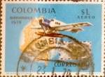 Sellos de America - Colombia -  Intercambio 0,20 usd 1 peso 1969
