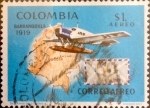 Sellos de America - Colombia -  Intercambio nf4xb1 0,20 usd 1 peso 1969