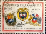 Stamps Colombia -  Intercambio 0,20 usd 1,40 pesos 1966