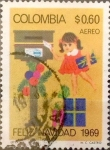 Stamps : America : Colombia :  Intercambio 0,20 usd 0,60 pesos 1969