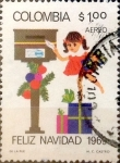 Stamps : America : Colombia :  Intercambio nfxb 0,25 usd 1 peso 1969
