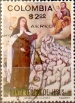 Stamps Colombia -  Intercambio nfxb 0,20 usd 2 pesos 1972