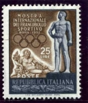 Stamps Italy -  Exposicion Internacional del sello deportivo en Roma