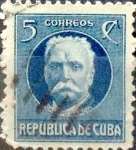 Sellos de America - Cuba -  Intercambio 0,20 usd 5 cents. 1917