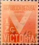 Stamps : America : Cuba :  Intercambio 0,20 usd 1/2 cent. 1942