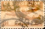 Stamps : America : Cuba :  Intercambio 0,20 usd 8 cents. 1953