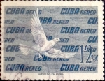 Stamps : America : Cuba :  Intercambio jlm 0,20 usd 12 cents. 1956