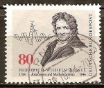 Stamps Germany -  Bicentenario del nacimiento de Friedrich Wilhelm Bessel (astrónomo y matemático).
