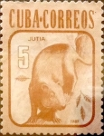 Sellos de America - Cuba -  Intercambio 0,20 usd 5 cents. 1981