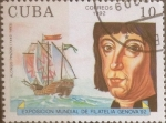Stamps Cuba -  Intercambio crxf 0,20 usd 10 cents. 1992
