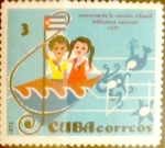 Stamps Cuba -  Intercambio 0,80 usd 3 cents. 1972