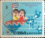 Stamps Cuba -  Intercambio 0,80  usd 3 cents. 1972